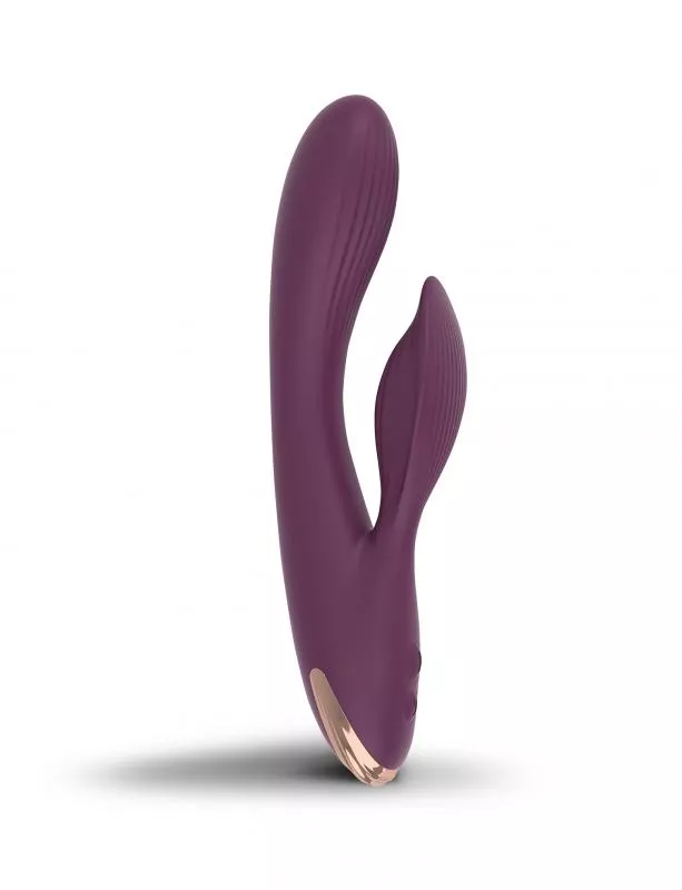Vibrador Lyanna con forma de conejo - Oro púrpura