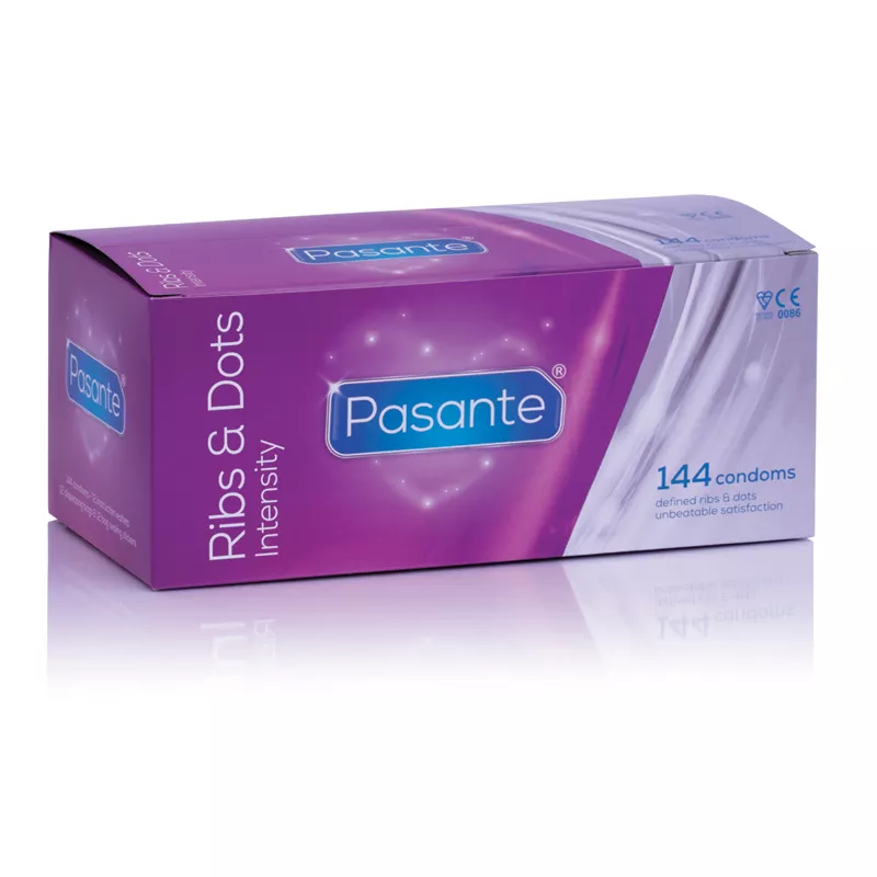 Los condones Pasante Ribs & Dots Intensity 144pcs