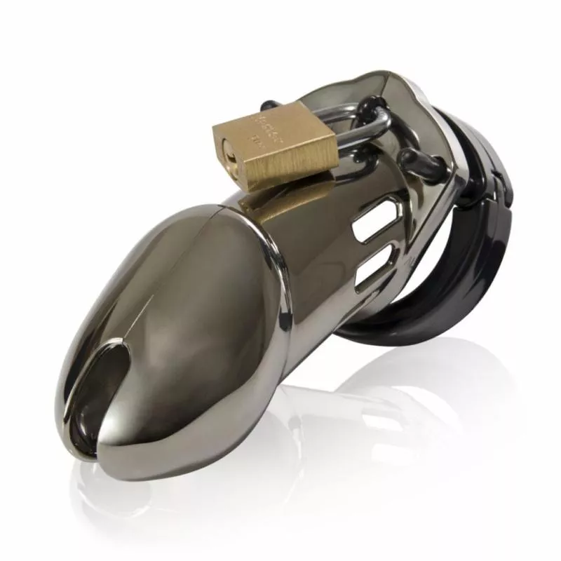 CB-6000 Chastity Cage - Cromo - 35 mm
