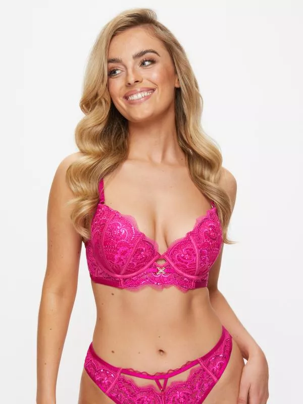 The Decadent Padded Plunge rosa