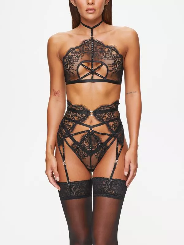 Conjunto Orion De 3 Piezas Sin Entrepierna Negro En Oferta Conjunto Orion De 3 Piezas Sin Entrepierna Negro
