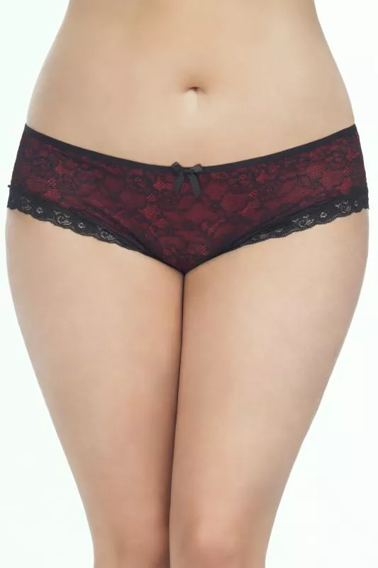 Bragas de encaje con parte trasera abierta