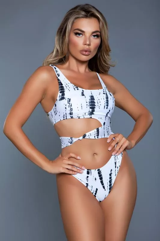 Bañador Clara - Negro/blanco