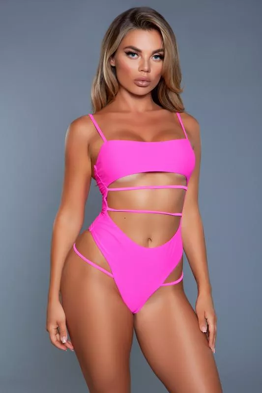 Bañador Venetia - Rosa neón