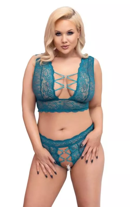 Conjunto De Sujetador - Verde Azulado En Oferta Conjunto De Sujetador - Verde Azulado