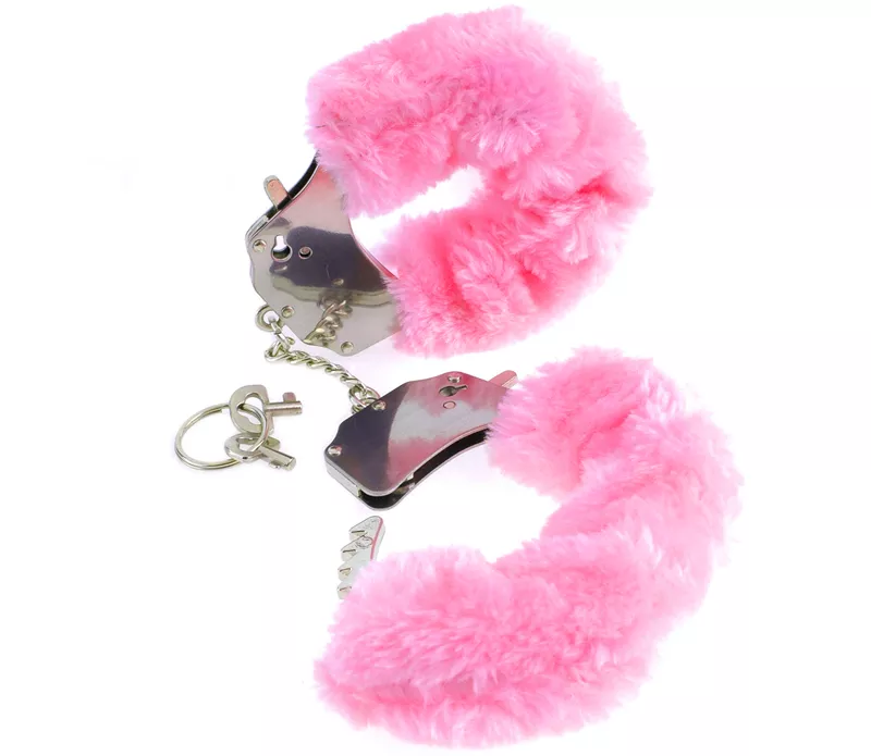 Puños peludos originales - Rosa