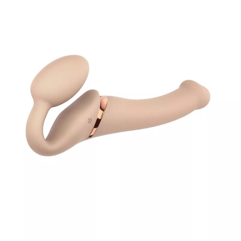 Strap On Me - Dildo vibrador sin correas - tamaño M - Beis