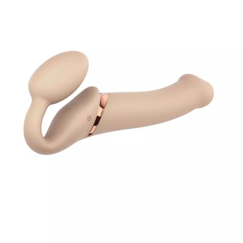 Strap On Me - Dildo vibrador sin correas - tamaño L - Beis