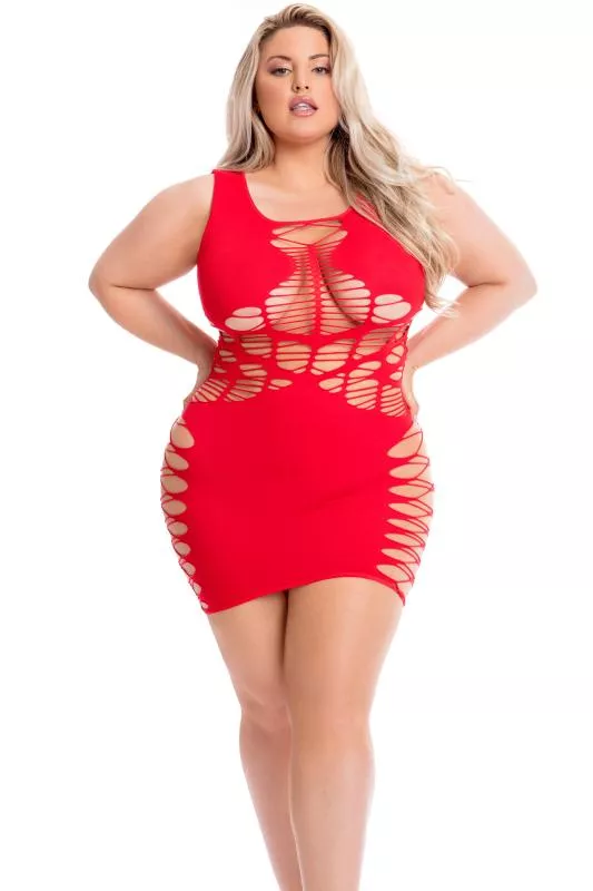 Vestido curvy Dynamite Diva - Rojo
