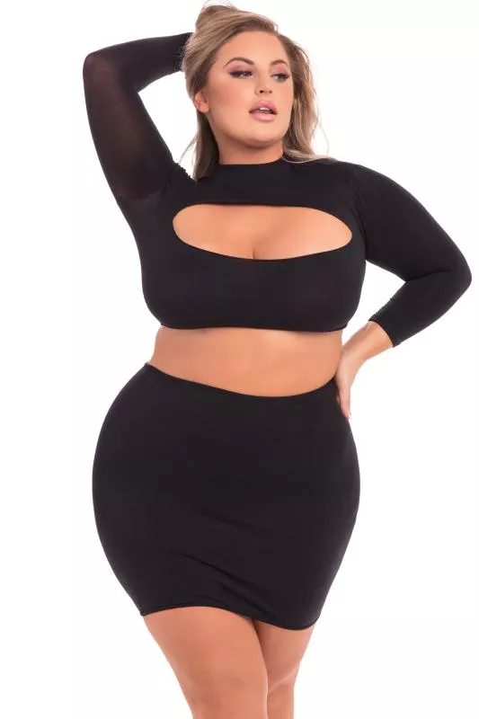 Conjunto Curvy Stop & Stare - Negro
