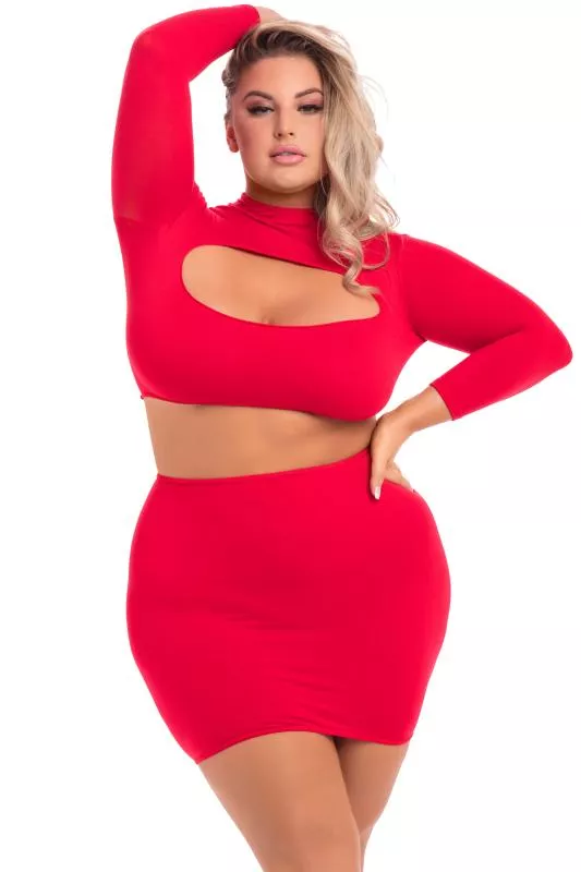 Conjunto Curvy Stop & Stare - Rojo