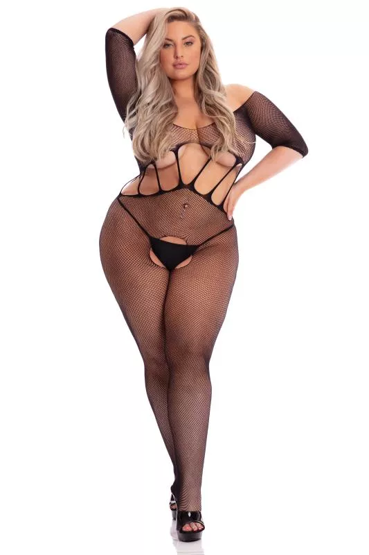 Body de cuerpo entero Curvy Amplify Crossless - Negro