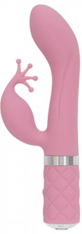 Pillow Talk - Vibrador de punto G y Kinky Rabbit - Rosa