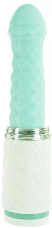 Pillow Talk - Vibrador de Empuje Feisty - Verde azulado