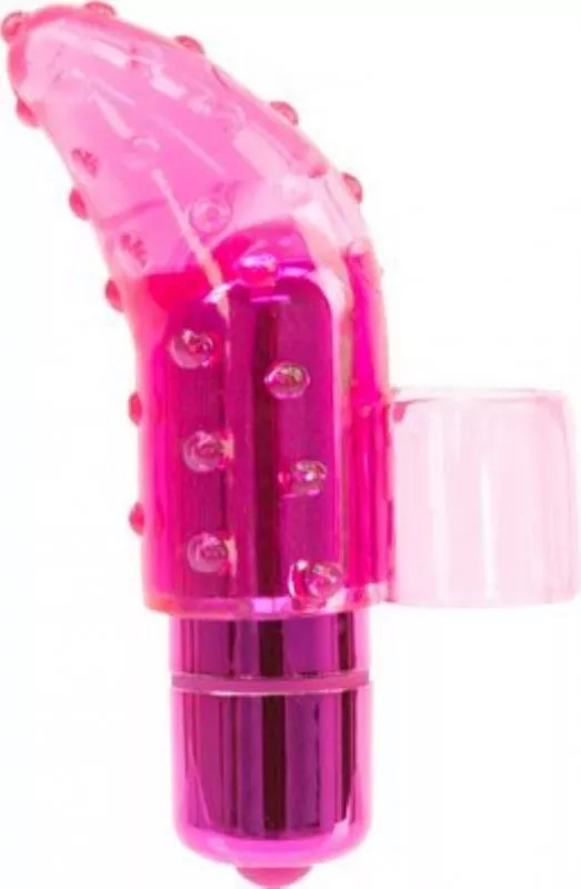Bala vibradora de dedo Frisky - Rosa