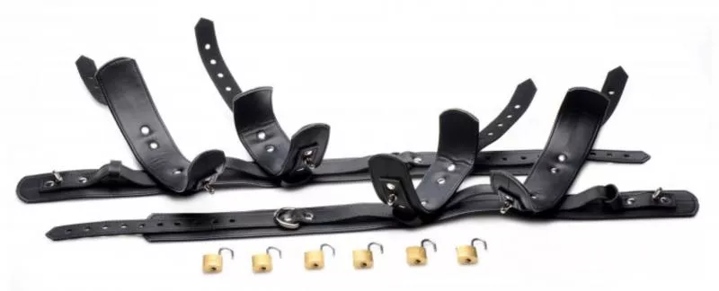 Arnés Bondage de sujeción Frog-Tie con candados