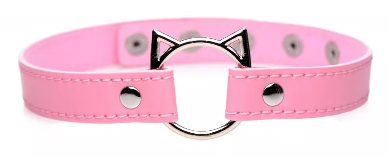 Gargantilla Kinky Kitty Ring Slim - Rosa