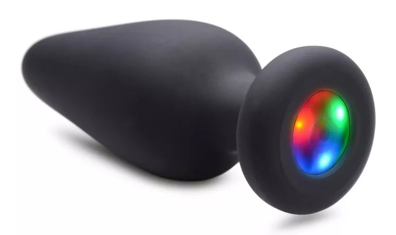 Tapón Anal De Silicona Light-Up - Grande En Oferta Tapón Anal De Silicona Light-Up - Grande