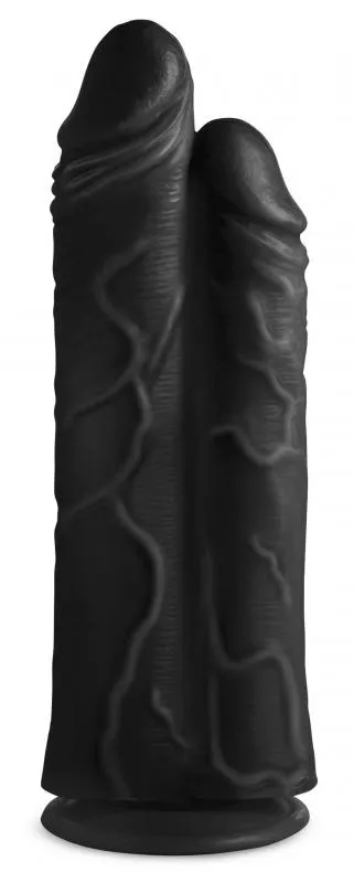Consolador doble Double Stuffer Dildo 25 cm - Negro