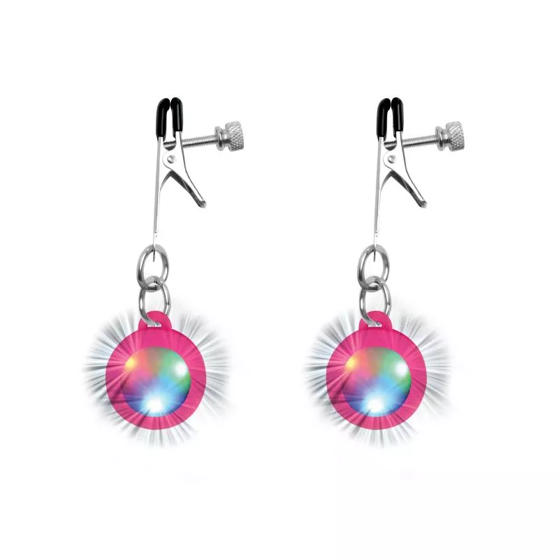 Charmed - Pinzas para los pezones de silicona Light Up