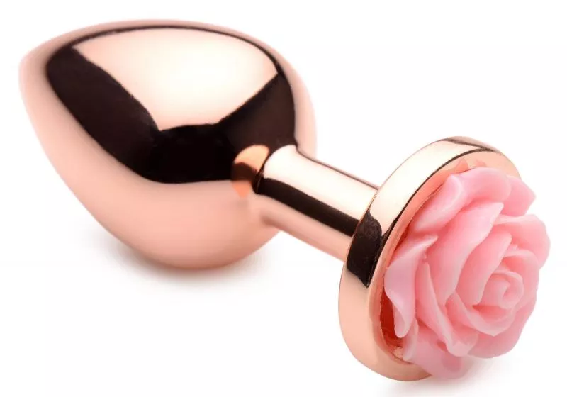 Tapón anal Pink Rosa color rosa dorado - Mediano