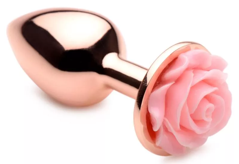 Tapón anal Pink Rosa color rosa dorado - Pequeño