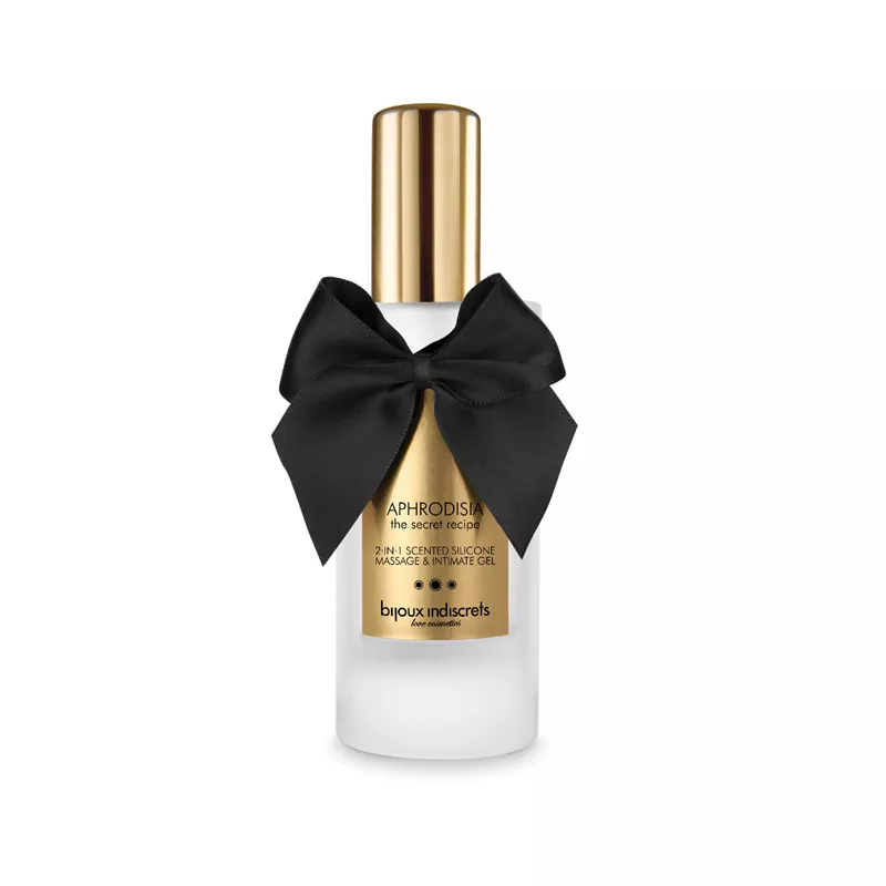 Afrodisia Masaje de silicona perfumado 2 en 1 y gel íntimo