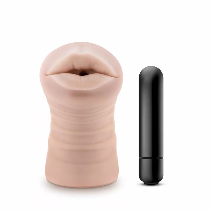 M for Men - Masturbador Sky con vibrador de bala - Boca