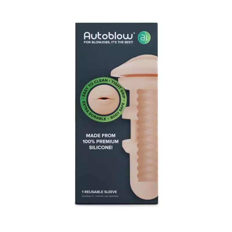 Autoblow - A.I. Funda de silicona para la boca - Beige