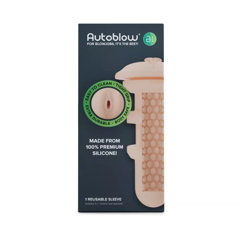 Autoblow - A.I. Funda vaginal de silicona - Beige