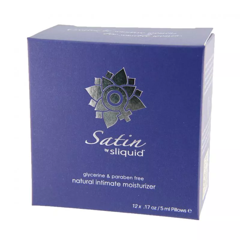 Cubo de lubricante Satin de Sliquid - Loción vaginal 12 x 5 ml
