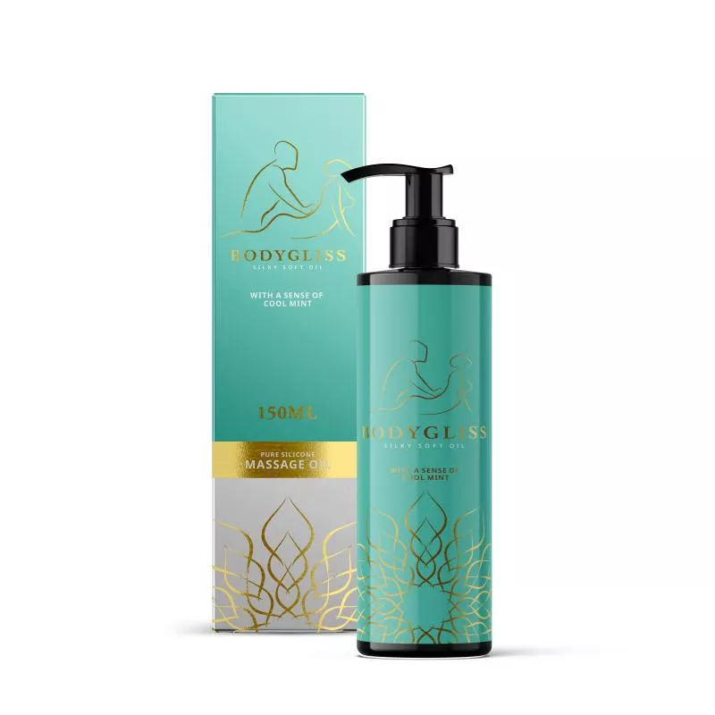 BodyGliss - Lubricante y aceite para masajes en 1 Cool Mint - 150 ml