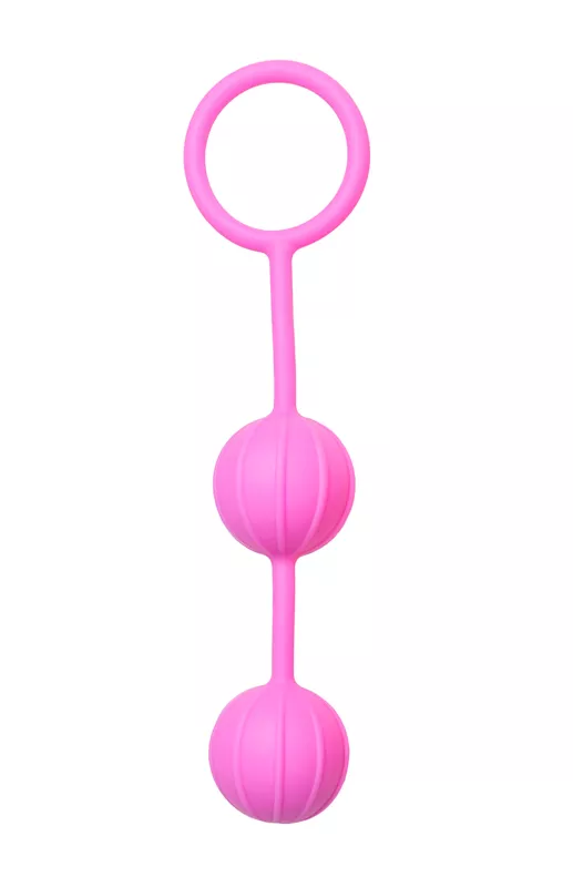 Bolas geisha verticales y estriadas de Easytoys - Rosa