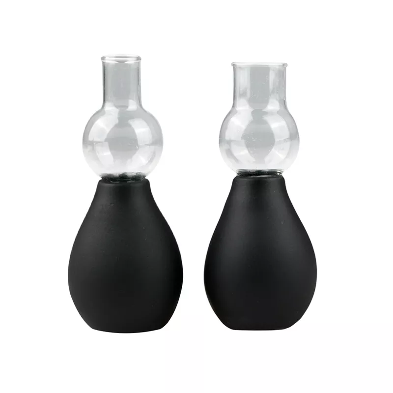 Set succionador de pezones negro