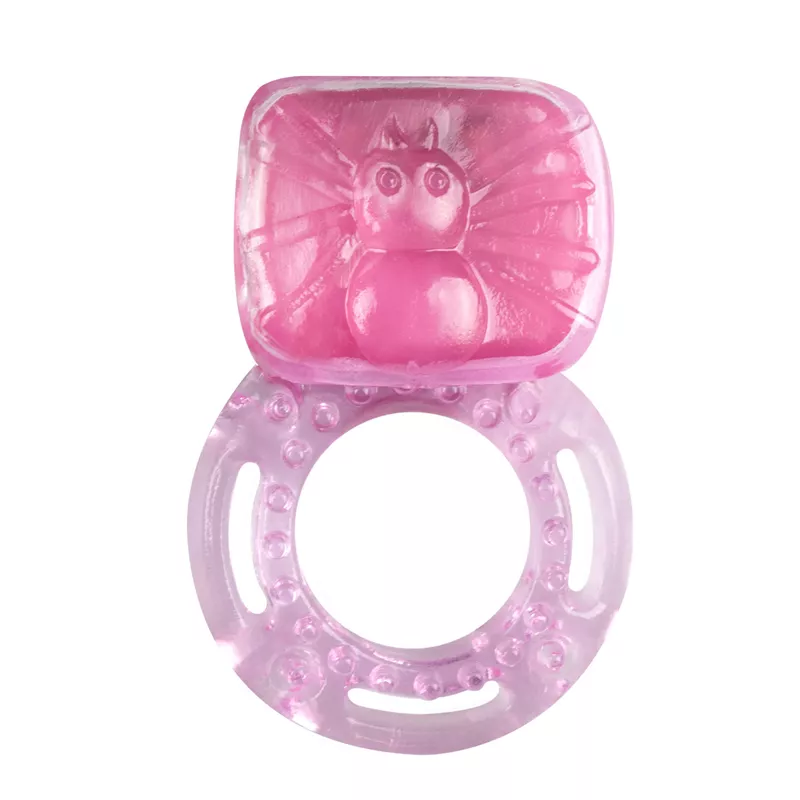 Anillo de gallo vibrante con estimulador de clítoris