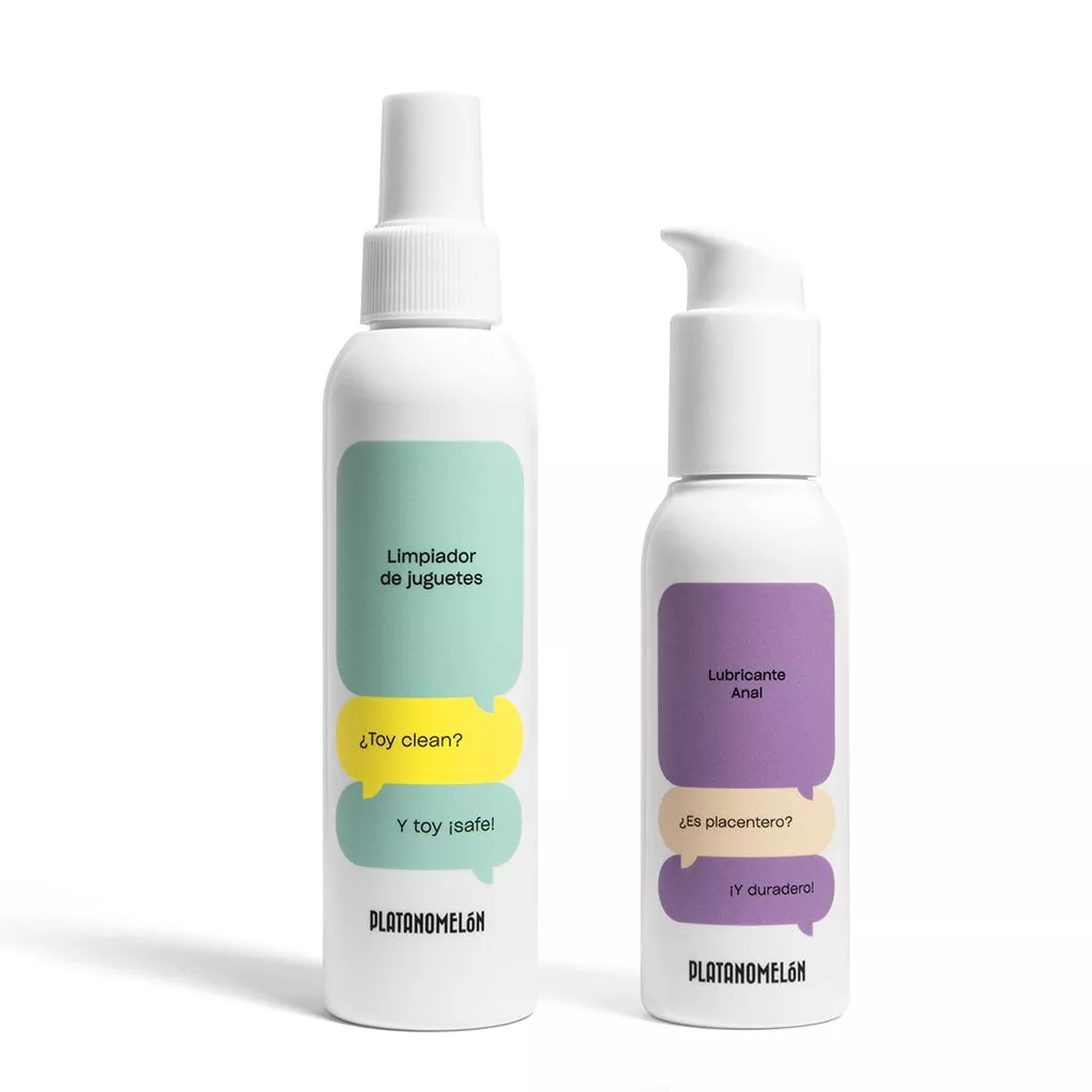 Kit con limpiador + lubricante anal 100ml 100ml barato