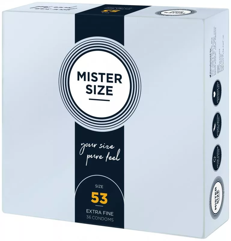 MISTER.SIZE Preservativos de 53 mm 36 unidades