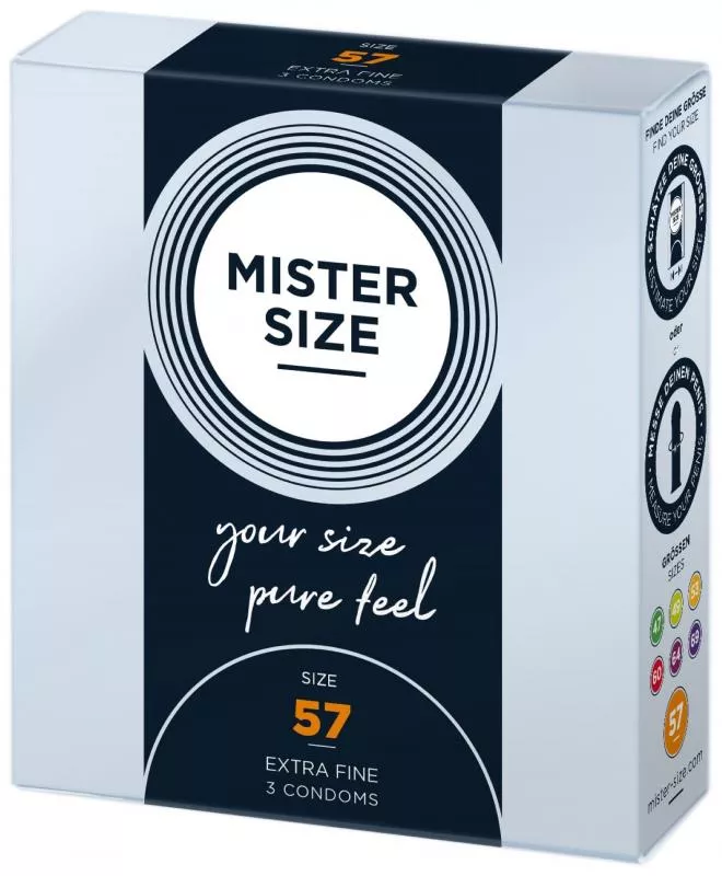 MISTER.SIZE Preservativos de 57 mm 3 unidades