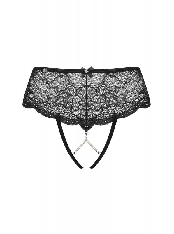 Tanga sexy sin entrepierna con perlas Pearlove