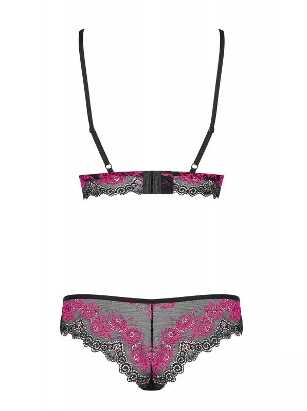 Conjunto De Sujetador De 2 Piezas Tulia - Negro/Rosa En Oferta Conjunto De Sujetador De 2 Piezas Tulia - Negro/Rosa