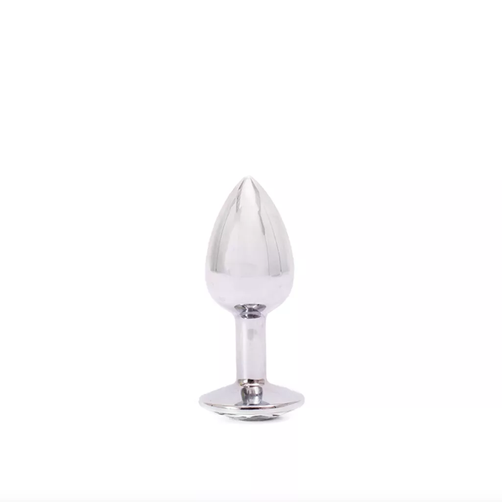 Plug anal Pim Metal Blanco barato