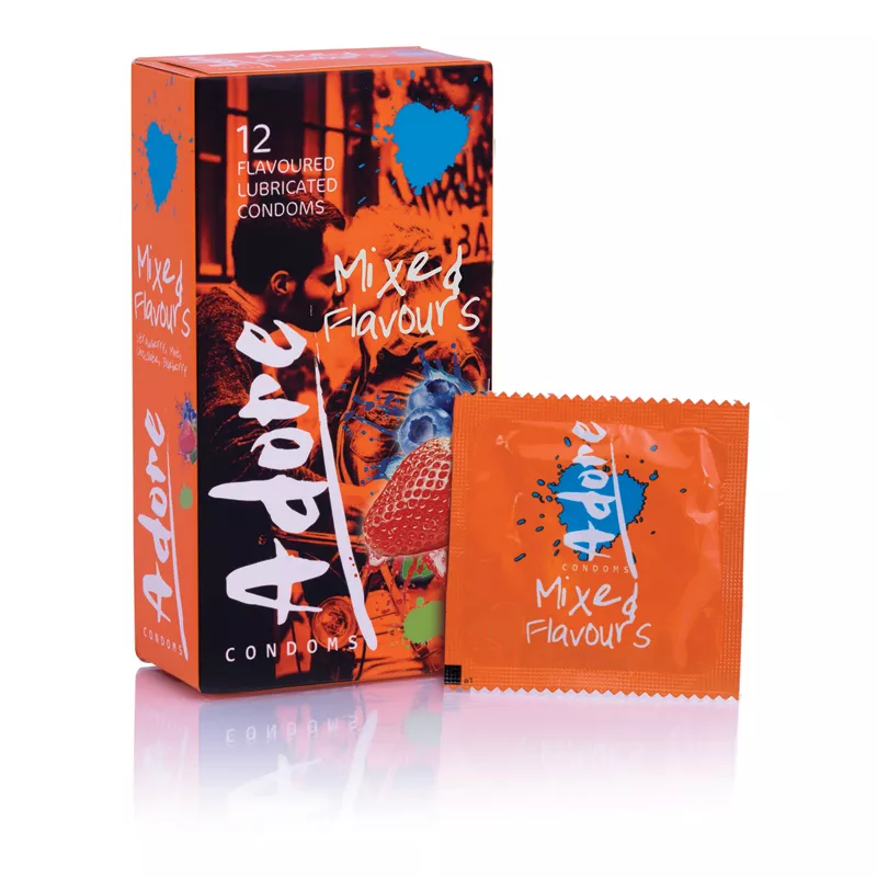 Condones Adore Flavors - 12 Condones