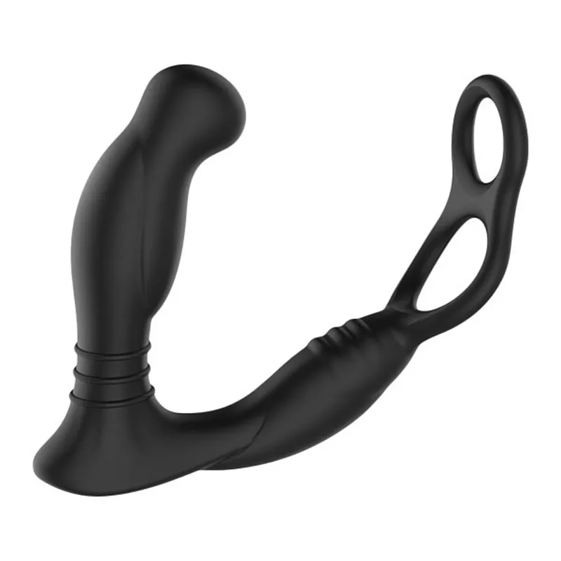 Tapón vibratorio Simul8 con pene y anillo de bola