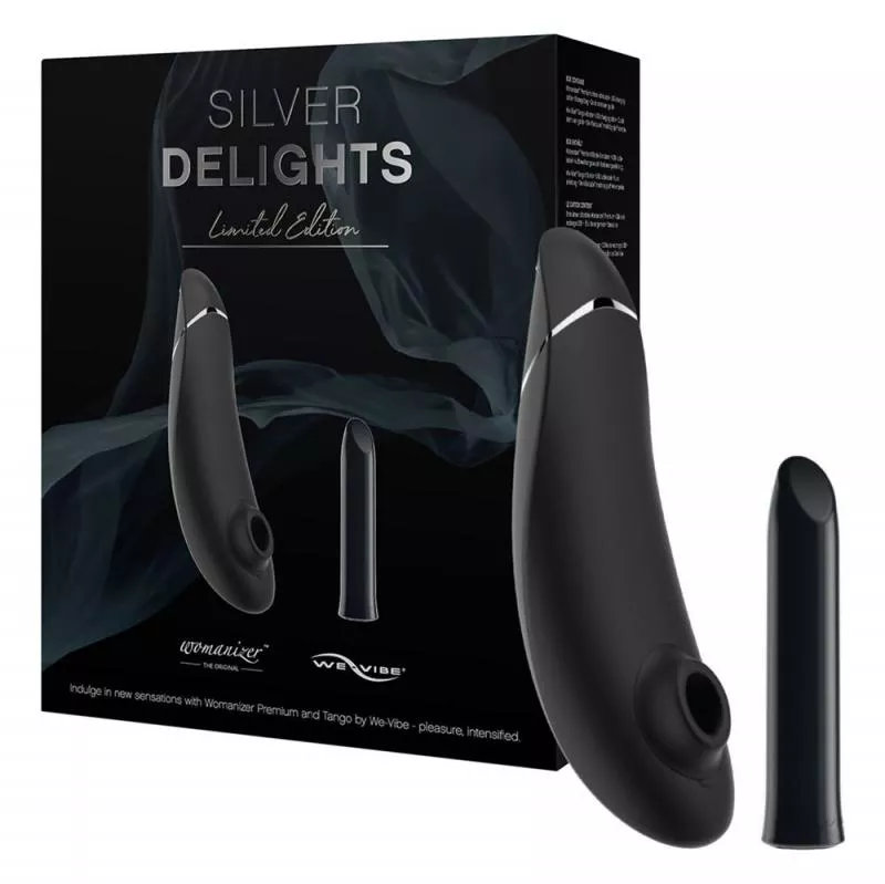 Caja de regalo de la colección Silver Delights de Womanizer.