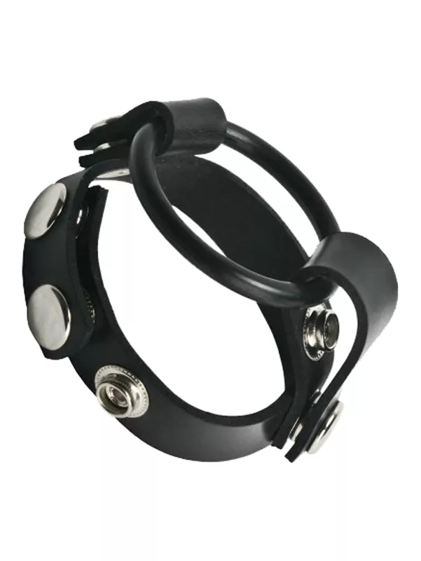 Strict Leather - Anillo de goma para el pene Arnés tipo arnés