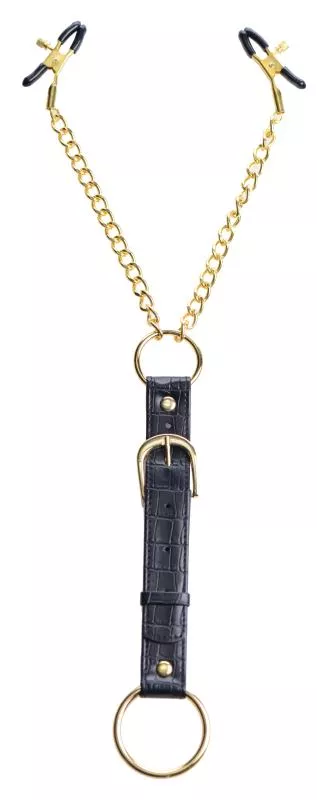 Juego de abrazaderas de pezón y anillo de pene para penitenciarios