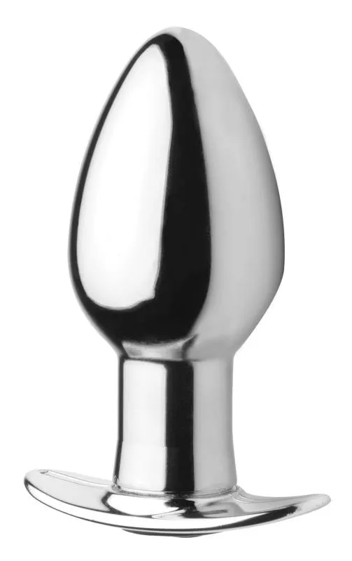 Tapón anal recargable Chrome Blast con mando a distancia - Grande
