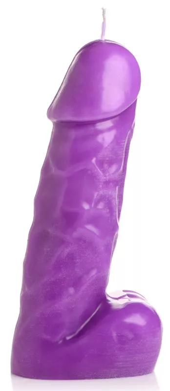 Vela de goteo Passion Pecker Penis - Púrpura