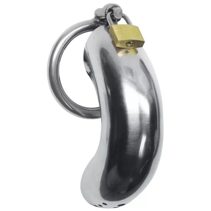 Jaula para pene de acero inoxidable con 3 anillos