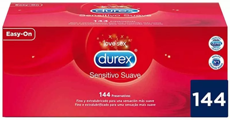 Condones Sensitivo Suave de Durex - 144 unidades